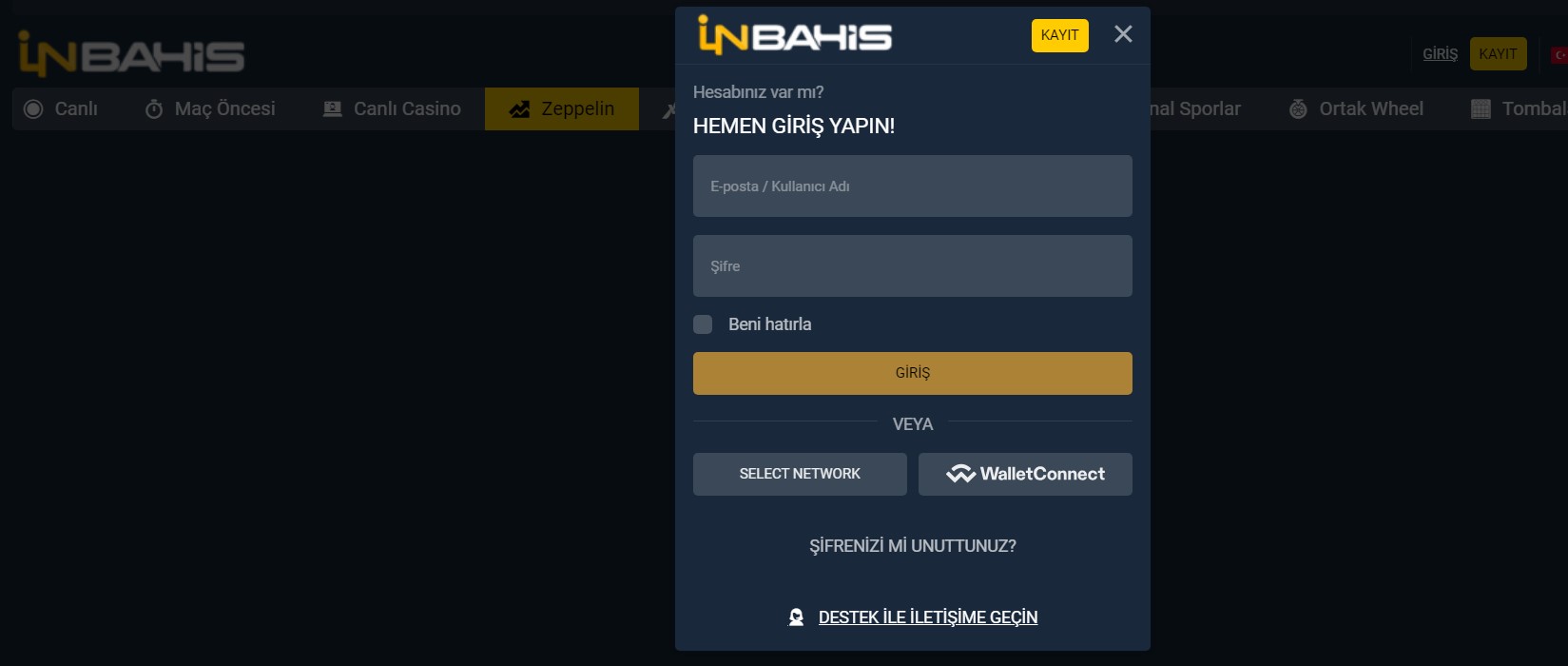 İnbahis Giriş Sayfası